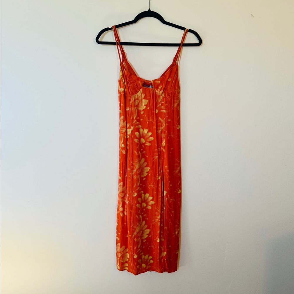 NWOT Urban Outfitters Orange Floral Dress